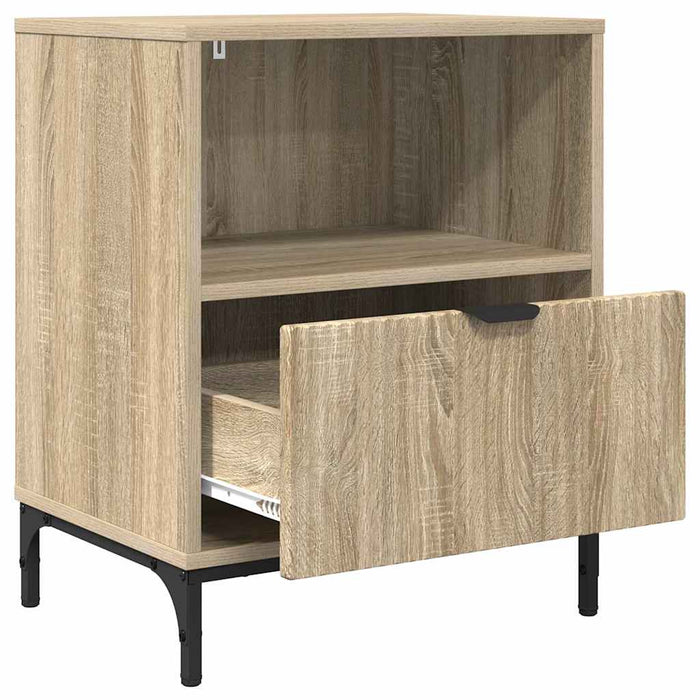 Mese de noptieră cu sertar 2 pcs Stejar sonoma 49 x 36 x 61 cm - WALTI WALTI
