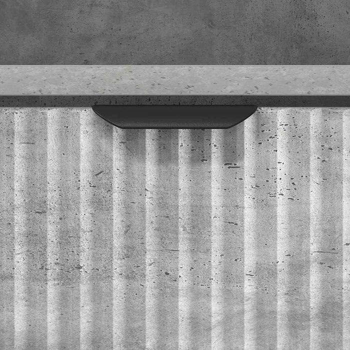 Mese de noptieră 2 pcs Gri beton 49 x 36 x 61 cm Lemn compozit - WALTI WALTI