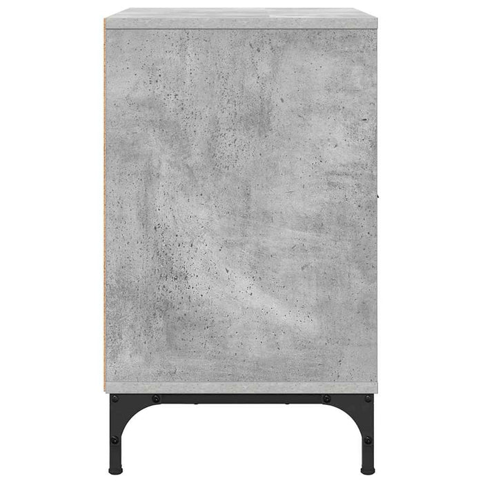 Mese de noptieră 2 pcs Gri beton 49 x 36 x 61 cm Lemn compozit - WALTI WALTI