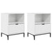 Mese de noptieră 2 pcs Alb foarte lucios 49 x 36 x 61 cm - WALTI WALTI