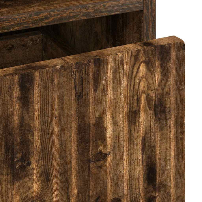 Mese de noptieră cu sertar 2 pcs Stejar afumat 49 x 36 x 61 cm - WALTI WALTI