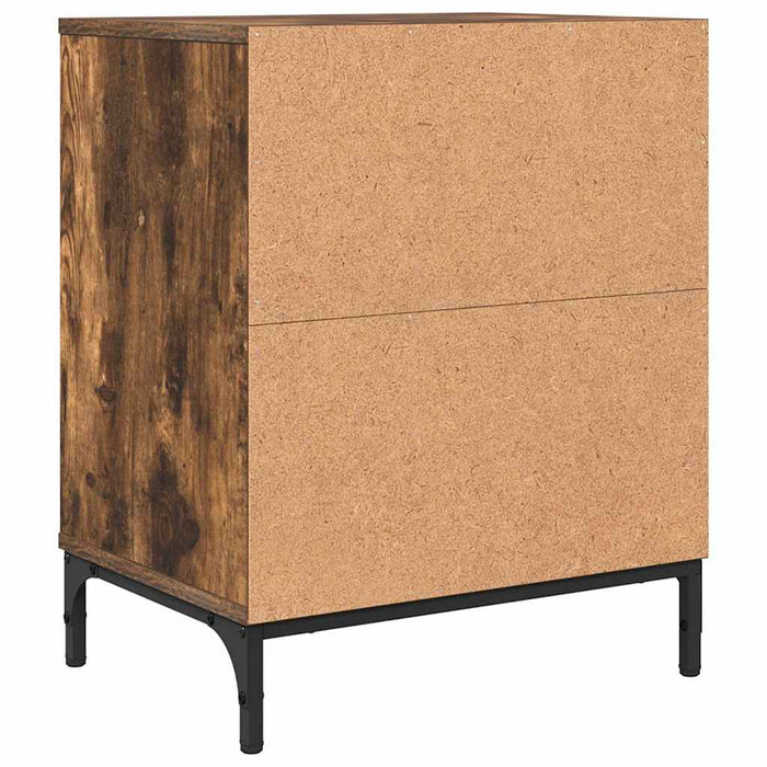 Mese de noptieră cu sertar 2 pcs Stejar afumat 49 x 36 x 61 cm - WALTI WALTI