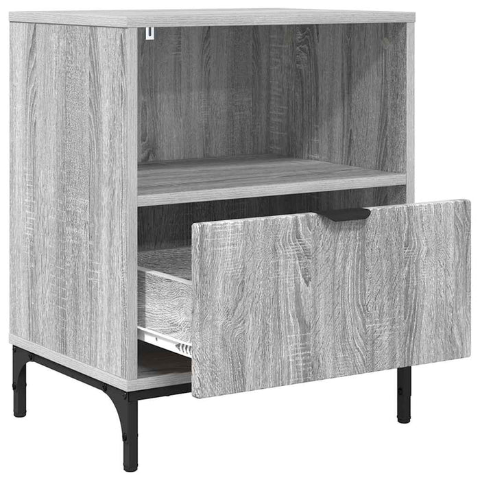 Mese de noptieră 2 pcs sonoma gri 49 x 36 x 61 cm Lemn compozit - WALTI WALTI