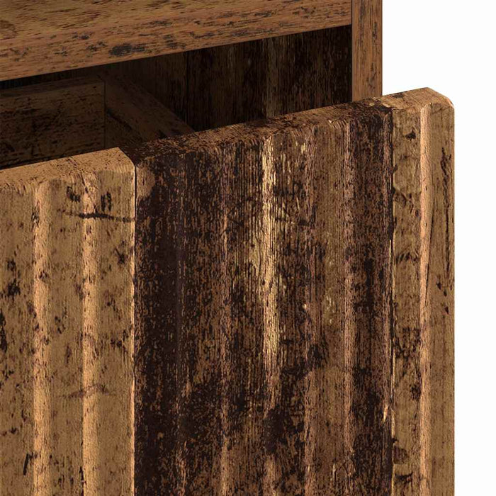 Mese de noptieră 2 pcs Lemn vechi 49 x 36 x 61 cm Lemn compozit - WALTI WALTI
