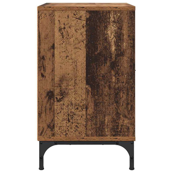 Mese de noptieră 2 pcs Lemn vechi 49 x 36 x 61 cm Lemn compozit - WALTI WALTI