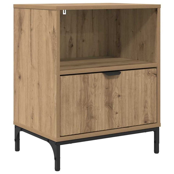 Noptieră stejar artizanal 49 x 36 x 61 cm Lemn compozit - WALTI WALTI