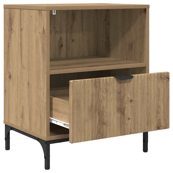 Mese de noptieră 2 pcs stejar artizanal 49 x 36 x 61 cm - WALTI WALTI