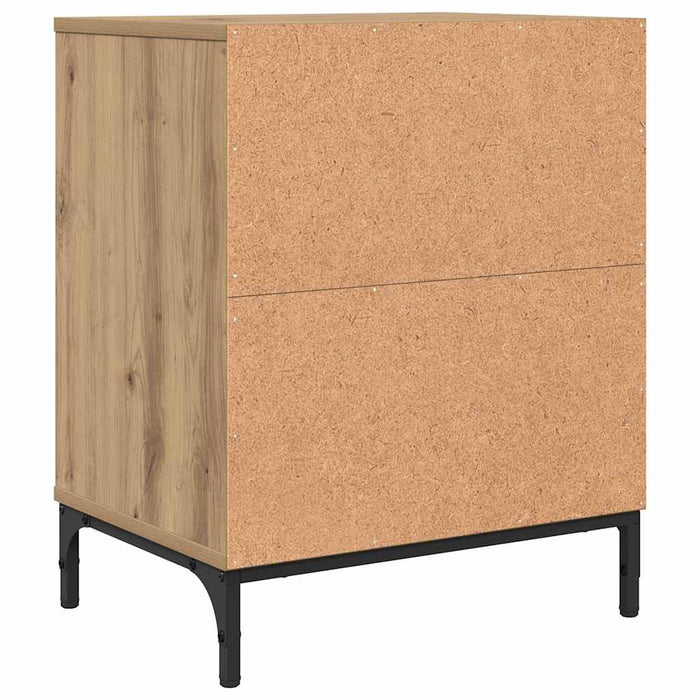Mese de noptieră 2 pcs stejar artizanal 49 x 36 x 61 cm - WALTI WALTI
