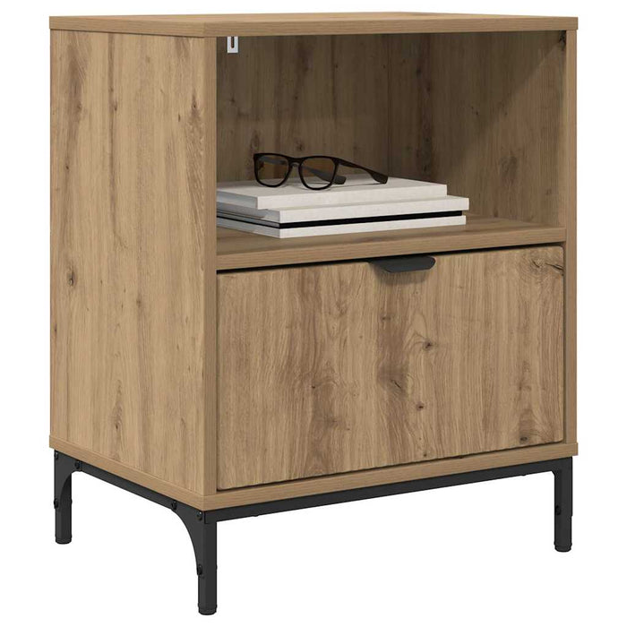 Mese de noptieră 2 pcs stejar artizanal 49 x 36 x 61 cm - WALTI WALTI