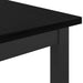 masă Stejar Negru 100 x 50 x 90,5 cm Lemn ingineresc și oțel - WALTI WALTI