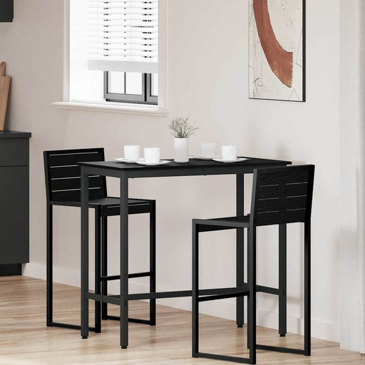 masă Stejar Negru 100 x 50 x 90,5 cm Lemn ingineresc și oțel - WALTI WALTI