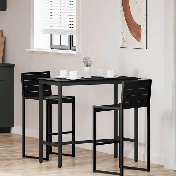 masă Stejar Negru 100 x 50 x 90,5 cm Lemn ingineresc și oțel - WALTI WALTI