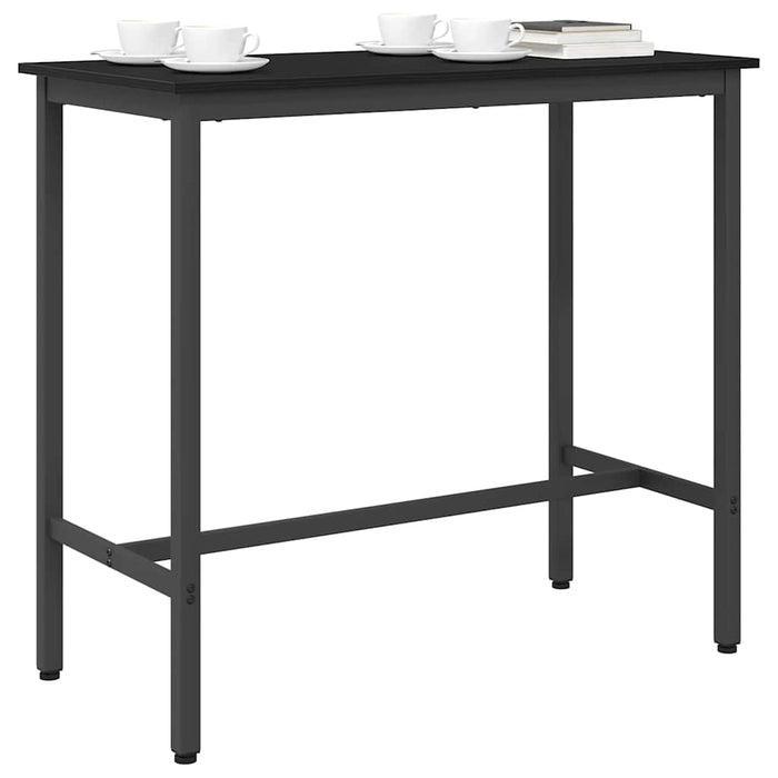 masă Stejar Negru 100 x 50 x 90,5 cm Lemn ingineresc și oțel - WALTI WALTI