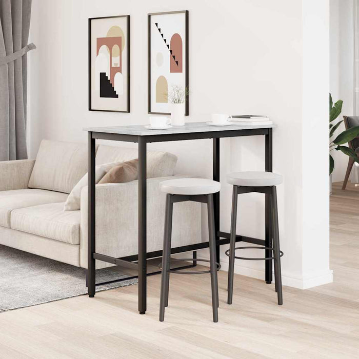 masă Gri Sonoma 100 x 50 x 90,5 cm Lemn ingineresc și oțel - WALTI WALTI