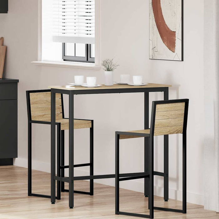 masă Stejar Sonoma 100 x 40 x 100,5 cm Lemn ingineresc și oțel - WALTI WALTI