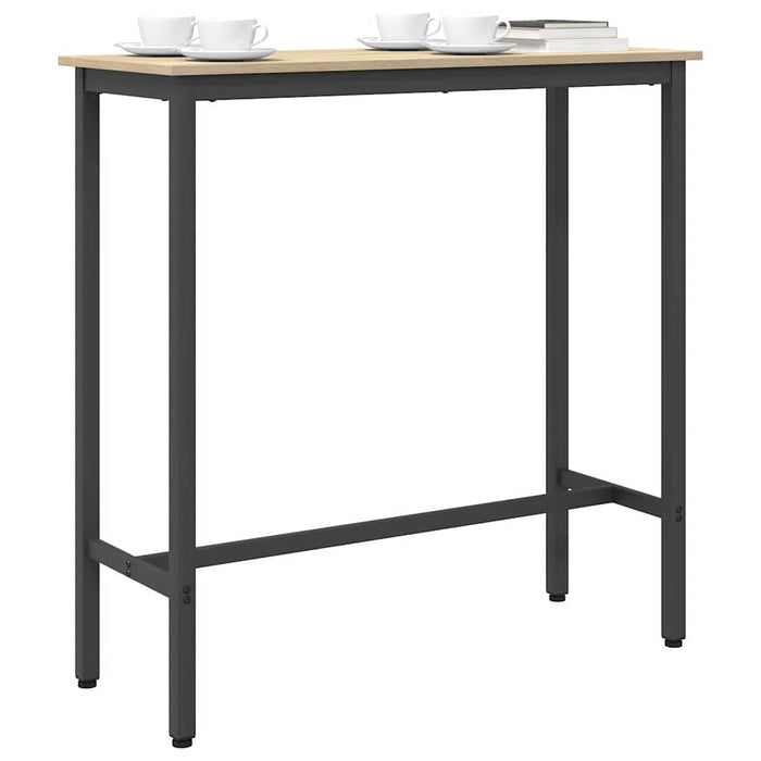 masă Stejar Sonoma 100 x 40 x 100,5 cm Lemn ingineresc și oțel - WALTI WALTI