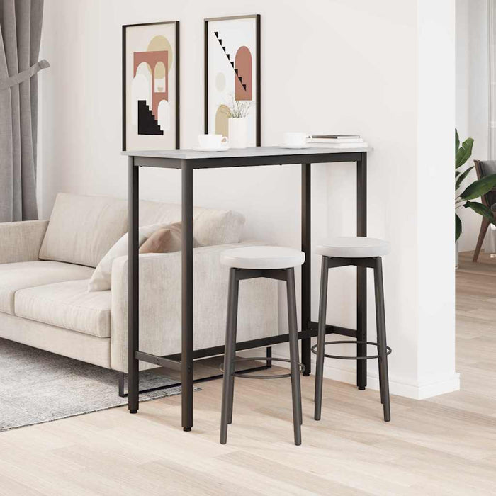 masă Gri Sonoma 100 x 40 x 100,5 cm Lemn ingineresc și oțel - WALTI WALTI