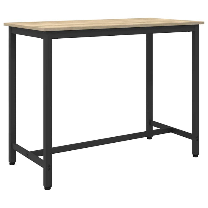masă Stejar Sonoma 100 x 50 x 76,5 cm Lemn ingineresc și oțel - WALTI WALTI