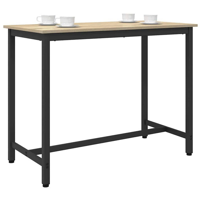 masă Stejar Sonoma 100 x 50 x 76,5 cm Lemn ingineresc și oțel - WALTI WALTI