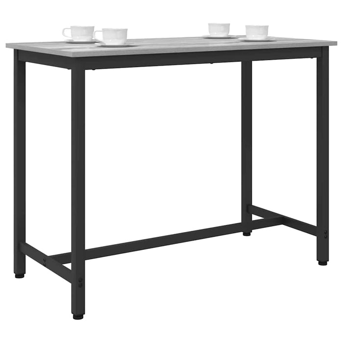 masă Gri Sonoma 100 x 50 x 76,5 cm Lemn ingineresc și oțel - WALTI WALTI
