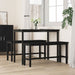 Bancă de Dining 2 pcs Stejar Negru 100 x 32,5 x 48,5 cm - WALTI WALTI