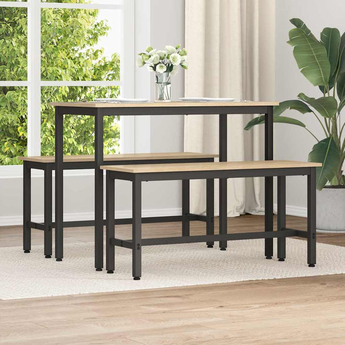 Bancă de Dining 2 pcs Stejar Sonoma 100 x 32,5 x 48,5 cm - WALTI WALTI