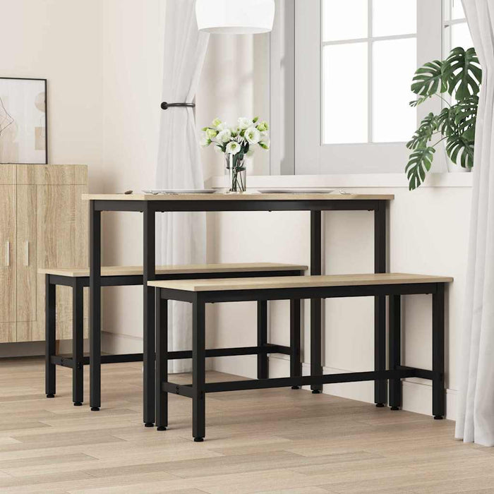 Bancă de Dining 2 pcs Stejar Sonoma 100 x 32,5 x 48,5 cm - WALTI WALTI