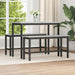 Bancă de Dining 2 pcs Gri Sonoma 100 x 32,5 x 48,5 cm - WALTI WALTI