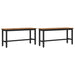 Bancă de Dining 2 pcs Lemn vechi 100 x 32,5 x 48,5 cm - WALTI WALTI