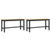 Bancă de Dining 2 pcs Stejar Artizanal 100 x 32,5 x 48,5 cm - WALTI WALTI