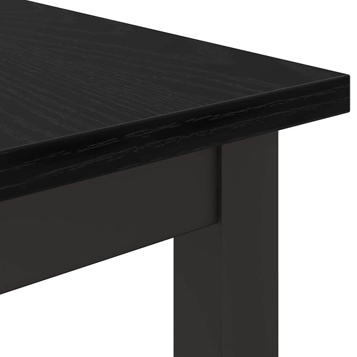 masă Stejar Negru 80 x 50 x 76,5 cm Lemn ingineresc și oțel - WALTI WALTI