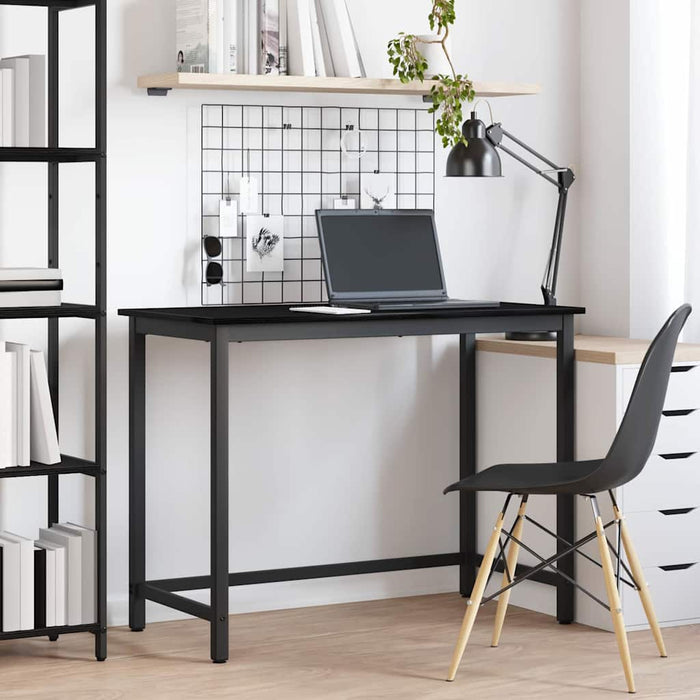masă Stejar Negru 80 x 50 x 76,5 cm Lemn ingineresc și oțel - WALTI WALTI