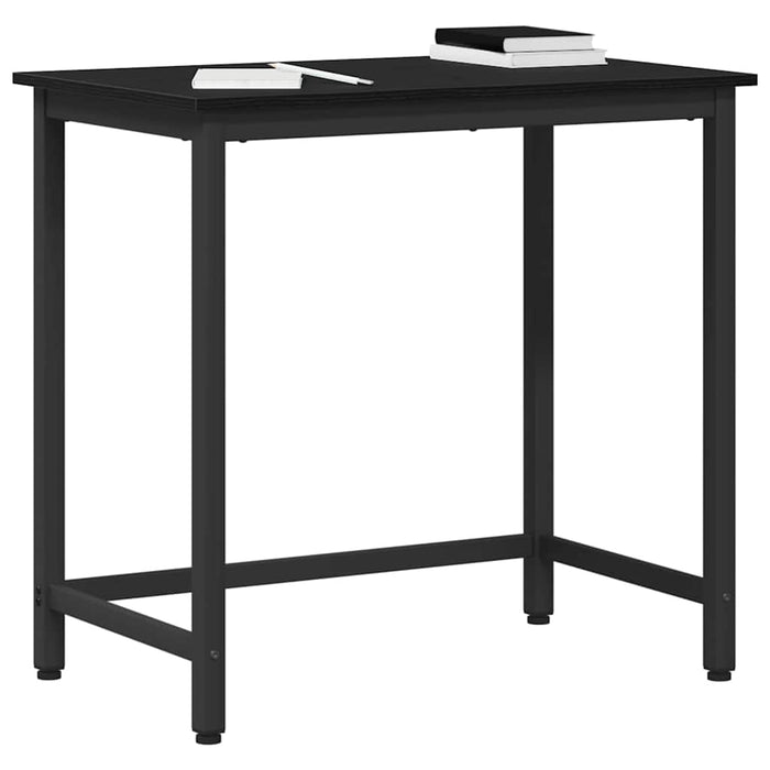 masă Stejar Negru 100 x 50 x 76,5 cm Lemn ingineresc și oțel - WALTI WALTI