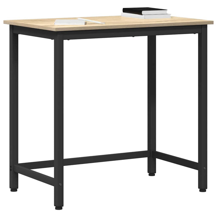 masă Stejar Sonoma 100 x 50 x 76,5 cm Lemn ingineresc și oțel - WALTI WALTI