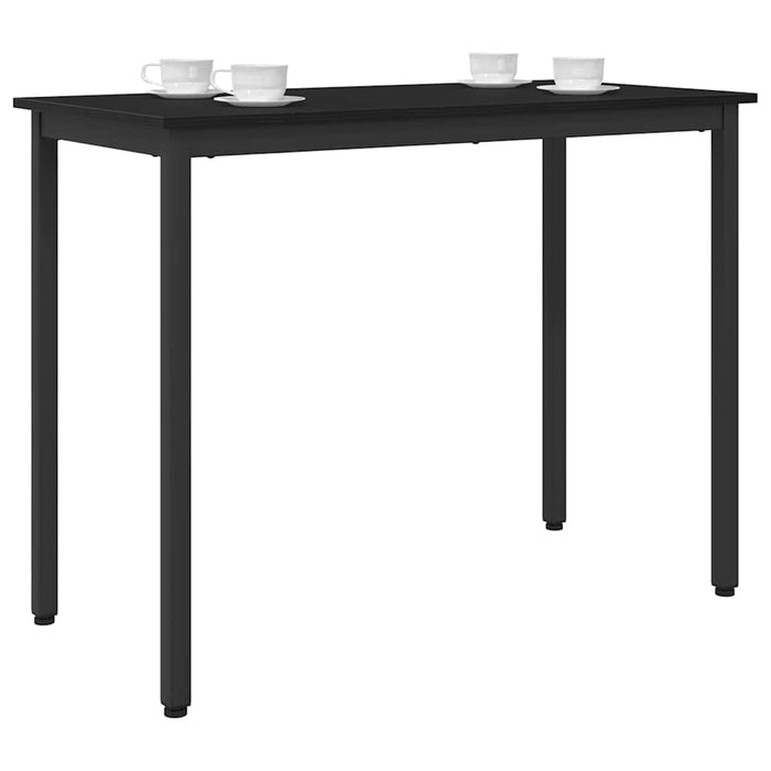 masă Stejar Negru 100 x 50 x 76,5 cm Lemn ingineresc și oțel WALTI