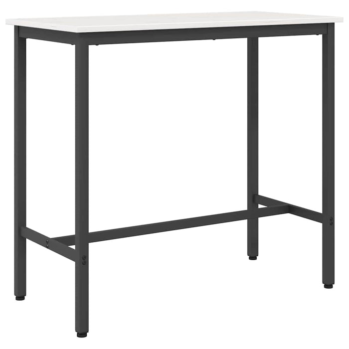 masă Alb 100 x 50 x 91 cm Lemn ingineresc și oțel - WALTI WALTI