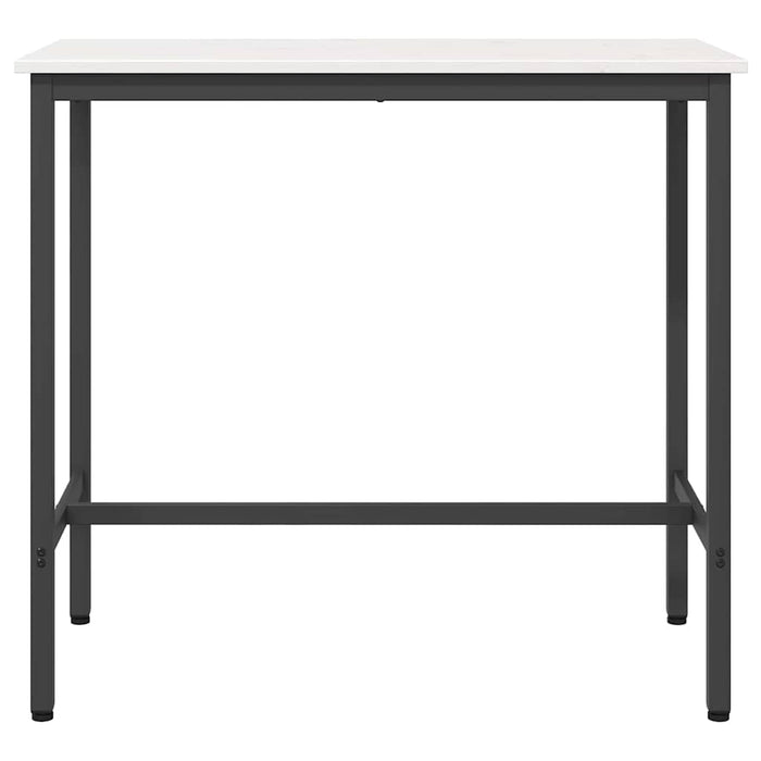 masă Alb 100 x 50 x 91 cm Lemn ingineresc și oțel - WALTI WALTI