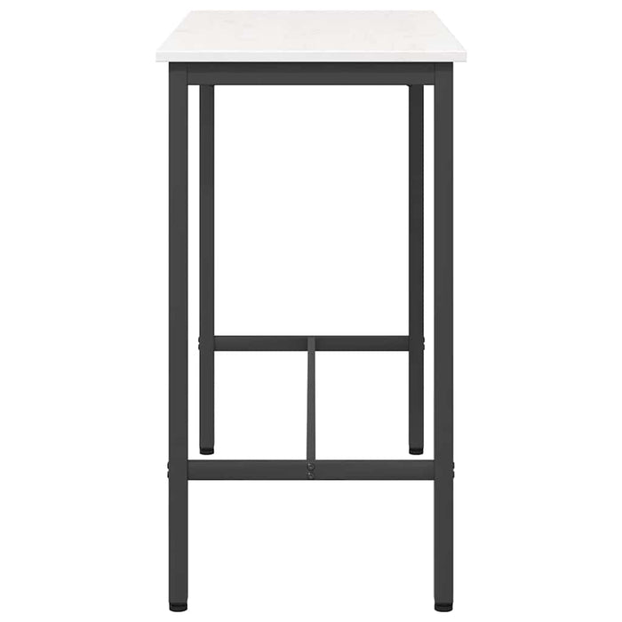 masă Alb 100 x 50 x 91 cm Lemn ingineresc și oțel - WALTI WALTI