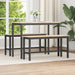 Bancă de Dining natural 100 x 32,5 x 49 cm Lemn masiv de pin - WALTI WALTI