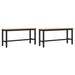 Bănci de dining 2 pcs natural 100 x 32,5 x 49 cm - WALTI WALTI