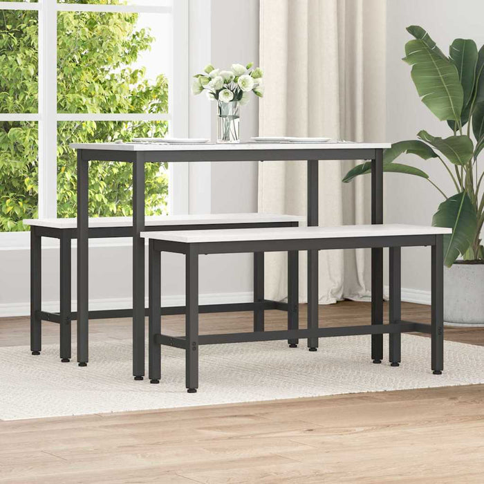Bancă de Dining Alb 100 x 32,5 x 49 cm Lemn masiv de pin - WALTI WALTI