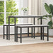 Bancă de Dining Alb 100 x 32,5 x 49 cm Lemn masiv de pin - WALTI WALTI