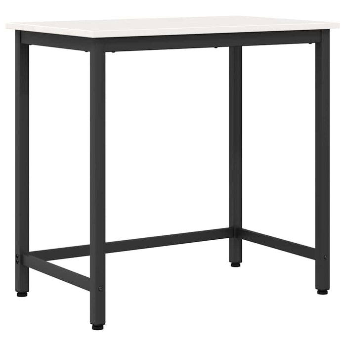 masă Alb 80 x 50 x 77 cm Lemn ingineresc și oțel - WALTI WALTI