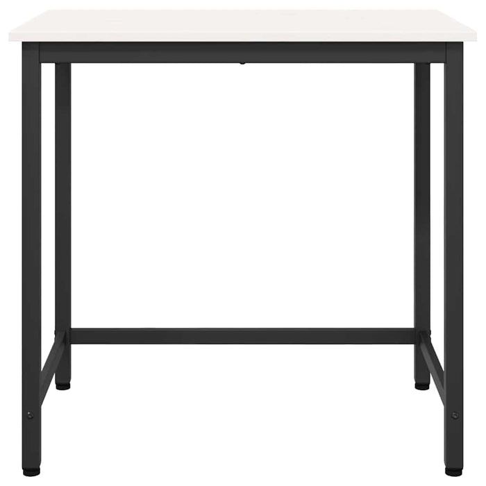 masă Alb 80 x 50 x 77 cm Lemn ingineresc și oțel - WALTI WALTI