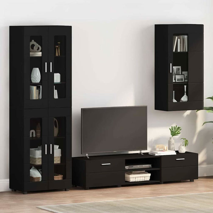 Dulap din Lemn Negru 50 x 29 x 100 cm Lemn compozit - WALTI WALTI