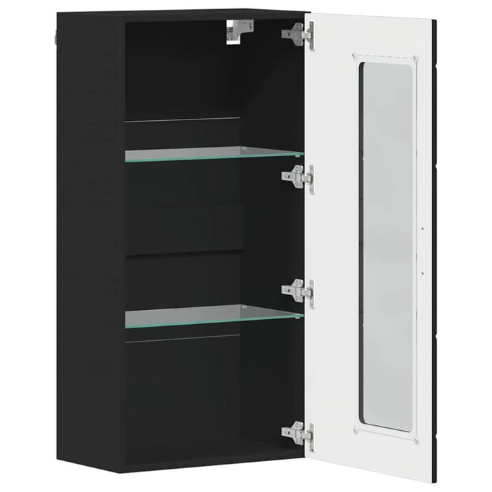 Dulap din Lemn Negru 50 x 29 x 100 cm Lemn compozit - WALTI WALTI