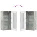 Dulap din Lemn Gri din beton 50 x 29 x 100 cm Lemn compozit - WALTI WALTI