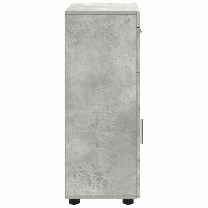 Dulap din Lemn Gri din beton 50 x 29 x 100 cm Lemn compozit - WALTI WALTI