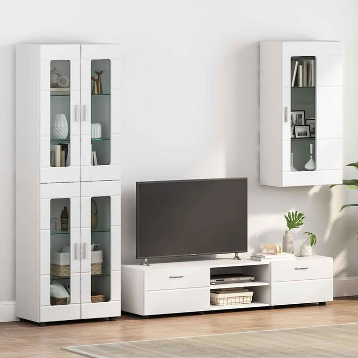 Dulap din Lemn Alb lucios 50 x 29 x 100 cm Lemn compozit - WALTI WALTI