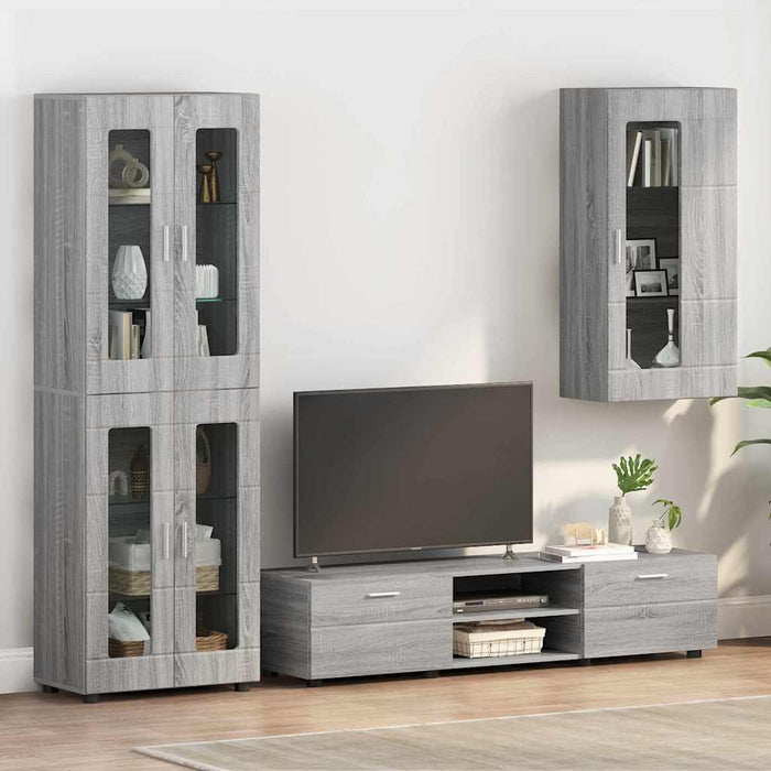 Dulap din Lemn Gri Sonoma 50 x 29 x 100 cm Lemn compozit - WALTI WALTI